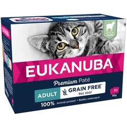 Корм для кошек Eukanuba Adult Grain Free Lamb 12 pcs