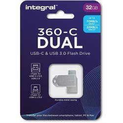 USB-флешки Integral 360-C Dual USB-C & USB 3.0 16&nbsp;ГБ