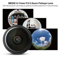 Объективы Meike 6-11mm f/3.5 Fisheye