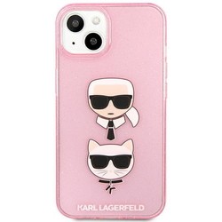 Чехлы для мобильных телефонов Karl Lagerfeld Glitter Karl&apos;s and Choupette for iPhone 13 Mini
