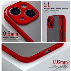 Чехлы для мобильных телефонов ArmorStandart Frosted Matte Ring for Redmi Note 12 (красный)