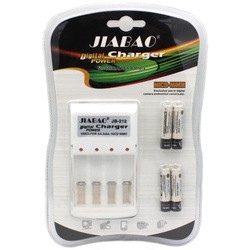 Зарядки аккумуляторных батареек Jiabao JB-212 + 4xAAA 2500 mAh