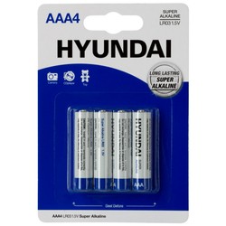 Аккумуляторы и батарейки Hyundai Super Alkaline  4xAAA