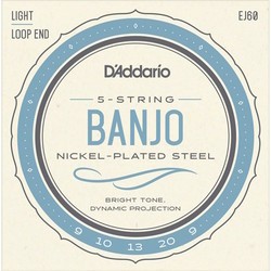 Струны DAddario Nickel Banjo 9-20