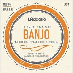 Струны DAddario Nickel Irish Tenor Banjo 12-36