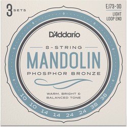 Струны DAddario Phosphor Bronze Mandolin 10-38 (3-Pack)