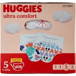 Подгузники (памперсы) Huggies Ultra Comfort 5 / 108 pcs