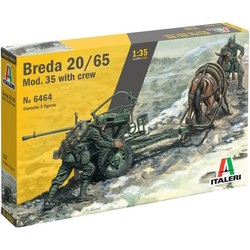 Сборные модели (моделирование) ITALERI Breda 20/65 Mod. 35 with Crew (1:35)
