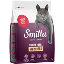 Корм для кошек Smilla Adult Sterilised Beef  4 kg