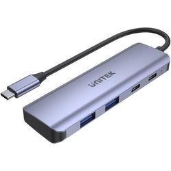 Картридеры и USB-хабы Unitek uHUB Q4 Next 4-in-1 USB-C Hub