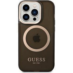 Чехлы для мобильных телефонов GUESS Gold Outline with MagSafe for iPhone 14 Pro