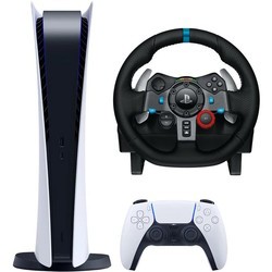 Игровые приставки Sony PlayStation 5 Digital Edition + Racing Wheel