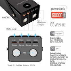 Powerbank ColorWay CW-PB600LPA5BK-PDD