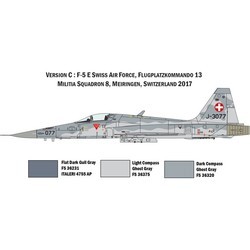 Сборные модели (моделирование) ITALERI F-5E Swiss Air Force (1:72)
