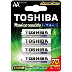 Аккумуляторы и батарейки Toshiba 4xAA 2600 mAh