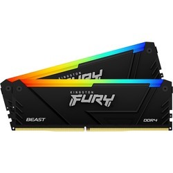 Оперативная память Kingston Fury Beast DDR4 RGB 2x8Gb KF437C19BB2AK2/16