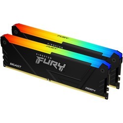 Оперативная память Kingston Fury Beast DDR4 RGB 2x8Gb KF437C19BB2AK2/16