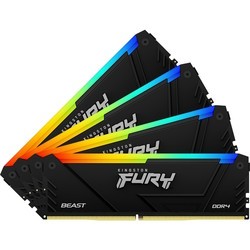Оперативная память Kingston Fury Beast DDR4 RGB 4x16Gb KF436C18BB2AK4/64