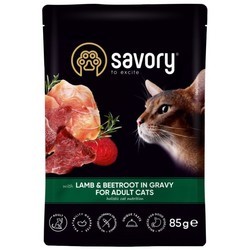 Корм для кошек Savory Adult Cat Pouch Lamb\/Beetroot in Gravy 85 g