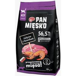 Корм для кошек PAN MIESKO Adult Veal with Shrimps  10 kg