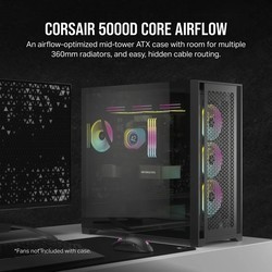 Корпуса Corsair 5000D Core Airflow черный