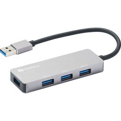 Картридеры и USB-хабы Sandberg USB-A Hub 1xUSB3.0+3x2.0 SAVER