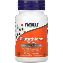 Аминокислоты Now Glutathione 500 mg 30 cap