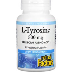 Аминокислоты Natural Factors L-Tyrosine 500 mg 60 cap