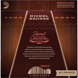 Струны DAddario Nickel Bronze Mandolin 11-40