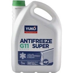 Охлаждающая жидкость YUKO Antifreeze Super G11 Green 5&nbsp;л