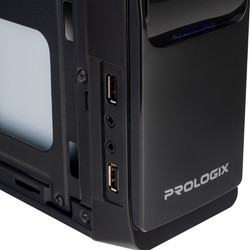 Корпуса PrologiX E100 Slim 400W БП 400&nbsp;Вт  черный