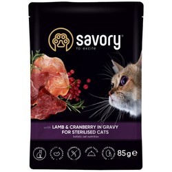 Корм для кошек Savory Cat Sterilised Lamb\/Cranberry in Gravy 85 g