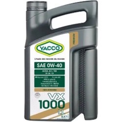 Моторные масла Yacco VX 1000 LL 0W-40 5&nbsp;л