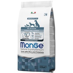 Корм для собак Monge Speciality All Breed Puppy/Junior Trout 2.5&nbsp;кг