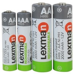 Зарядки аккумуляторных батареек Lexman Universal Charger + 2xAA 2000 mAh + 2xAAA 900 mAh