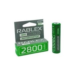 Аккумуляторы и батарейки Rablex 1x18650  2800 mAh