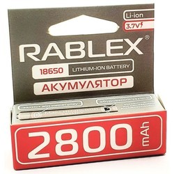 Аккумуляторы и батарейки Rablex 1x18650  2800 mAh Protect