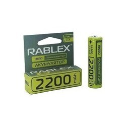 Аккумуляторы и батарейки Rablex 1x18650  2200 mAh