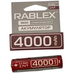 Аккумуляторы и батарейки Rablex 1x18650  4000 mAh Protect