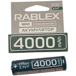 Аккумуляторы и батарейки Rablex 1x18650  4000 mAh