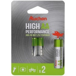 Аккумуляторы и батарейки Auchan 2xAA 2500 mAh