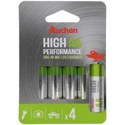 Аккумуляторы и батарейки Auchan 4xAA 2500 mAh