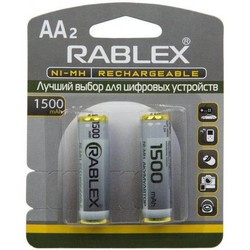 Аккумуляторы и батарейки Rablex 2xAA  1500 mAh