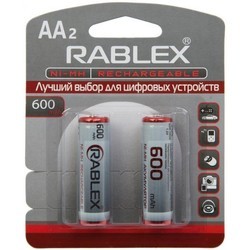 Аккумуляторы и батарейки Rablex 2xAA  600 mAh
