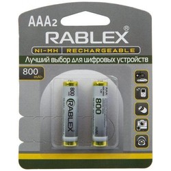 Аккумуляторы и батарейки Rablex 2xAAA  800 mAh