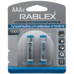 Аккумуляторы и батарейки Rablex 2xAAA  1000 mAh