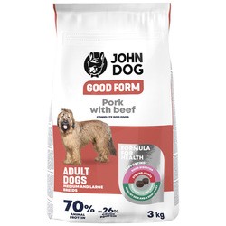 Корм для собак John Dog Adult M\/L Pork\/Beef 3 kg