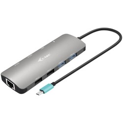Картридеры и USB-хабы i-Tec USB-C Metal Nano 2x Display Docking Station + Power Delivery 100 W