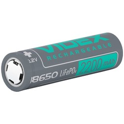 Аккумуляторы и батарейки Videx LiFePO4 1x18650 2200 mAh