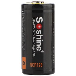 Аккумуляторы и батарейки Soshine 1x16340 600 mAh
